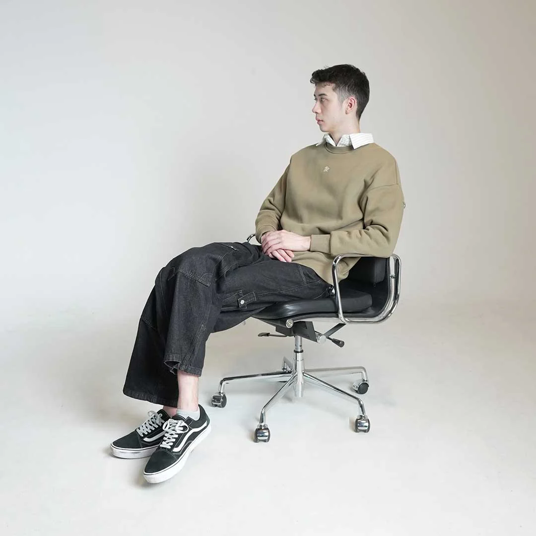 PRX Olive Oversized Sweatshirt - Image 10