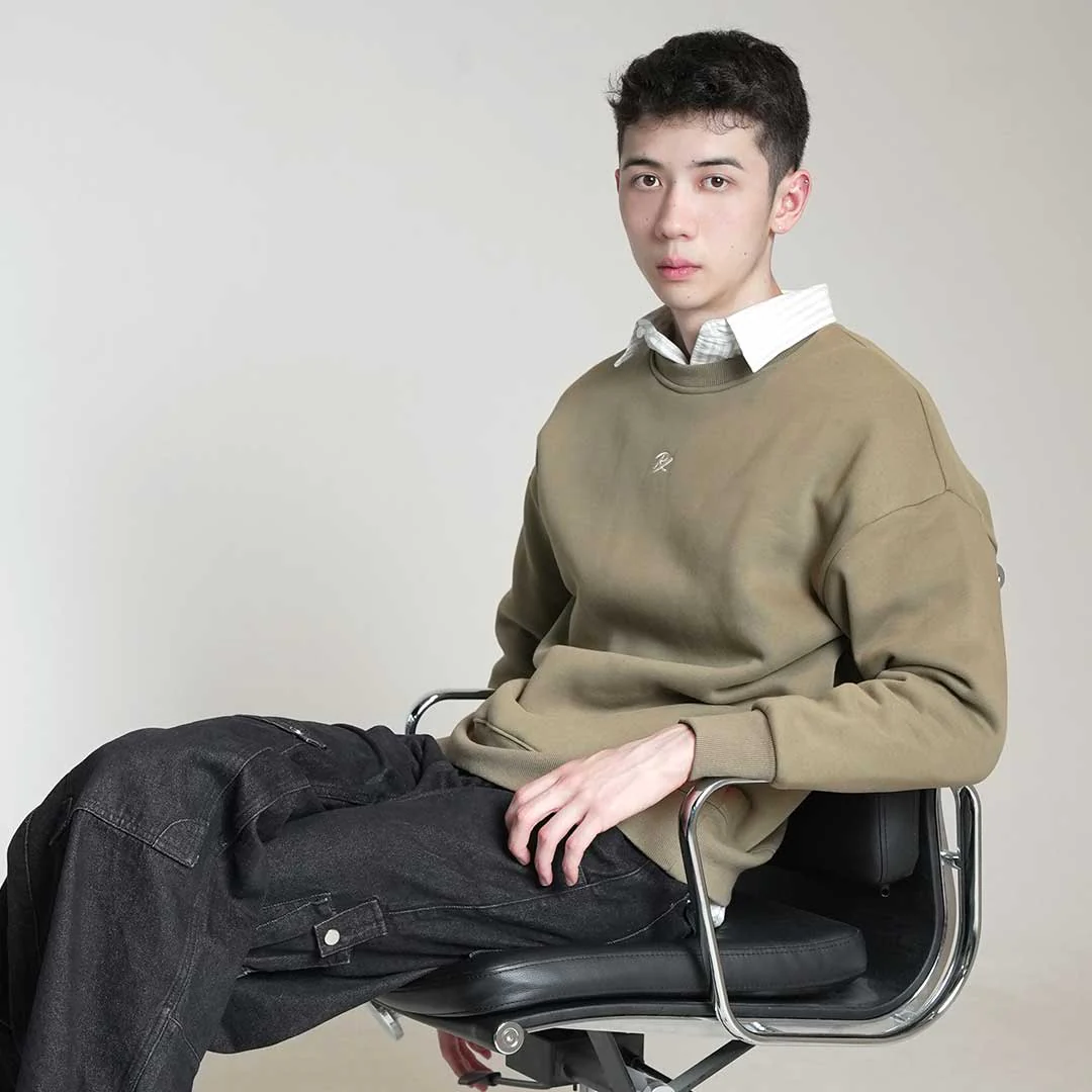 PRX Olive Oversized Sweatshirt - Image 9