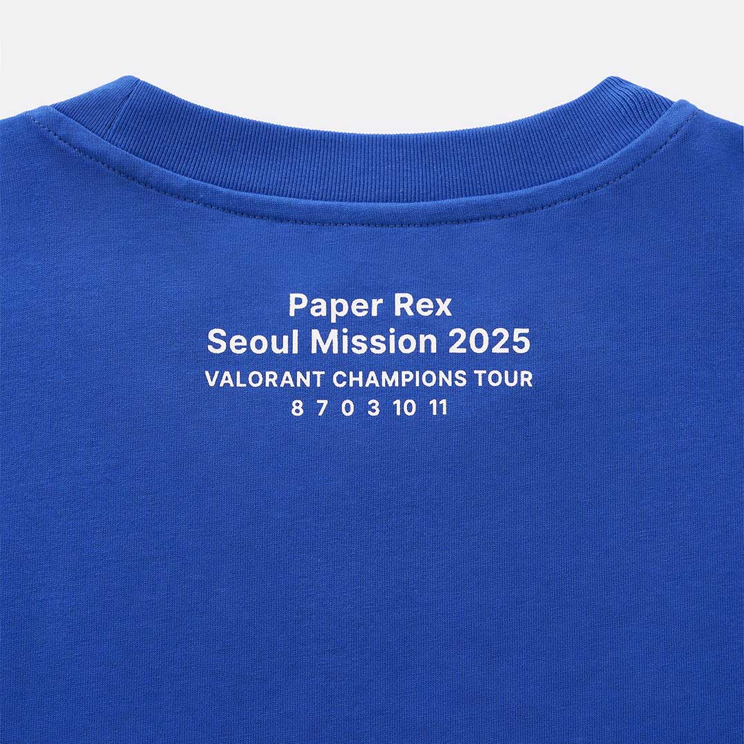 PRX Seoul Mission Tee 2025 - Velocity Blue - Image 5