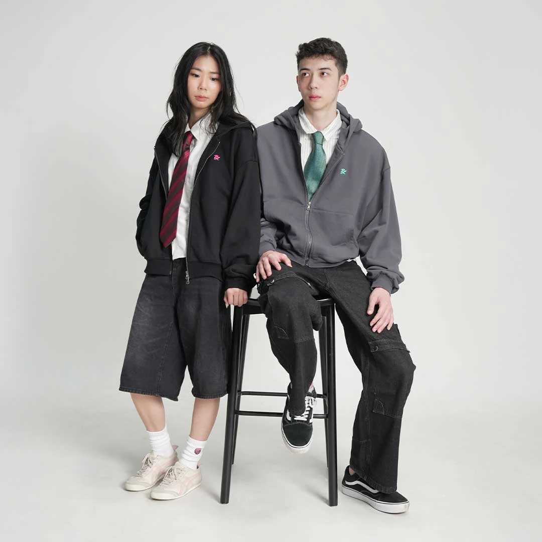 PRX Zip Hoodie Grey - Image 8